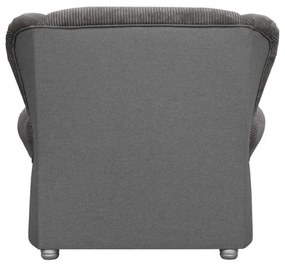 Szarobrązowy sztruksowy szezlong Lord – Ropez