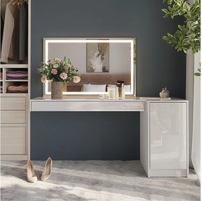 Stół toaletowy biały 120x40.1x12 sherry