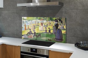 Panel nad Blat Kuchenny Niedzielne Popołudnie - Georges Seurat