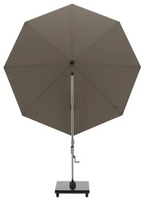 KNIRPS 320 x 320 cm - luksusowy wahadłowy parasol ogrodowy z drążkiem bocznym : Kolor parasola Knirps - Brązowy