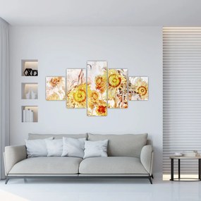 Obraz - Słoneczniki, malarstwo (125x70 cm)