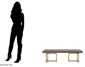 Brązowy okrągły stolik 60x120 cm Brando – Premier Housewares