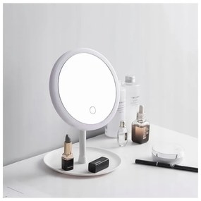 Lusterko do makijażu podświetlane led regulacja obracane - 3 odcienie bieli