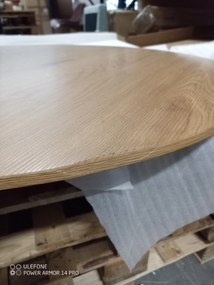 PROMOCJA Dębowy stół jadalny z czarnymi nogami TETIS 100x100 II jakość