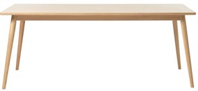 Rozkładany stół z blatem w dekorze dębu w naturalnym kolorze 190x90 cm Barrali – Unique Furniture