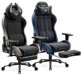 Materiałowy podnóżek do fotela Diablo X-Horn 2.0 Camel Black, Diablo X-One 2.0 Night Blue