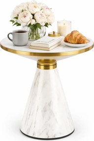 Nowoczesny biały stolik kawowy F4-D26