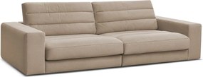 Szarobrązowa aksamitna sofa 276 cm Sierra – Bobochic Paris