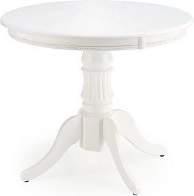 Stół do jadalni z okrągłym blatem William biały