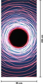 Fototapeta na drzwi - Abstrakcja koło (95x205cm)