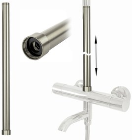 Przedłużka do zestawu wannowo-prysznicowego nikiel szczotkowany 50cm