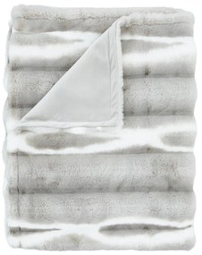Jasnoszary koc ze sztucznego futra 130x170 cm Flint – Catherine Lansfield