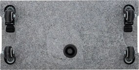 Doppler Granitowy stojak balkonowy 25 kg z uchwytem i kółkami