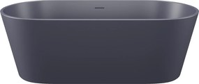 Wanna wolnostojąca owalna - 255 l - 159 x 74 x 56 cm - Niebieski mat - Akryl - LUZECA