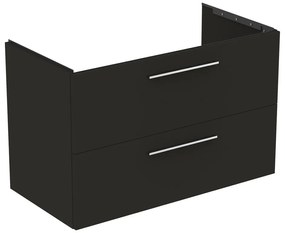 Antracytowa wisząca szafka pod umywalkę 100x63 cm i.Life B – Ideal Standard