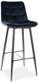 HOKER CHIC H-1 VELVET CZARNY STELAŻ / CZARNY BLUVEL 19 SIGNAL
