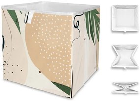 Beżowe pudełko z mikrowłókna Butter Kings Abstract Dark, 32 l