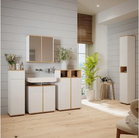 Zestaw mebli łazienkowych biały/artystyczny 60x30x62 didi