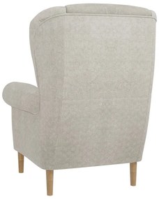 Beżowy fotel typu uszak Swan – Ropez