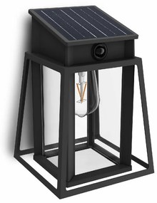 Philips Lysin UltraEfficient solarna lampa LED zczujnikiem, czarna, 3,2 W, 500 lm, 2700 K