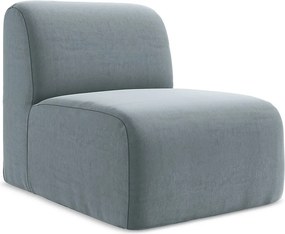 Moduł - z tkaniny welwetowej - jasny niebieski - LANI