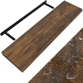 Półka ścienna FIGO + z konsolą, 90cm, ciemny dąb Casaria