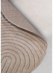 Szarobrązowy okrągły dywan ø 200 cm Panglao New York Taupe – Elle Decoration