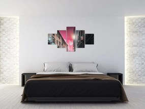 Obraz fajerwerków w Marsylii (125x70 cm)