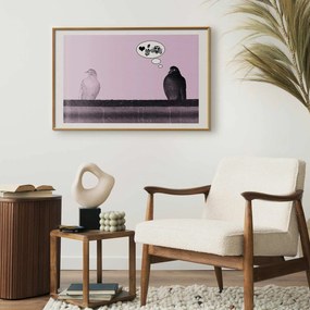Plakat Zaloty 30x21 cm z ramą złotą z marginesem ARTGEIST B