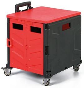 Składany wózek na zakupy 30L, nośność 30 kg, 4 koła obrotowe