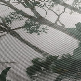 Obraz - dżungla w porannej mgle (125x70 cm)