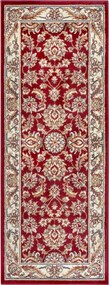 Dywan Luxor Perski Florystyczny czerwono - kremowy 80 cm x 240 cm