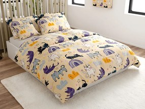 PrzytulneMieszkanie.pl PrzytulneMieszkanie.pl Pościel z mikropluszu PURRSLEEP beżowa Rozmiar pościeli: 70 x 90 cm | 140 x 200 cm