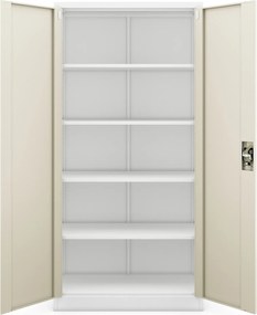 Szafa biurowa Eco Design Jan 90x40x185 cm biały/dąb sonoma