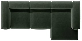 Zielony narożnik (prawostronny/z szezlongiem) Bergano – Cosmopolitan Design