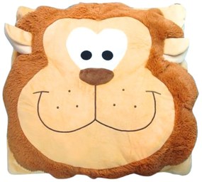 Poduszka dziecięca CUDDLI FRIENDS 70x70 cm pluszowa - więcej kolorów Kolor: Ciemnoniebieski