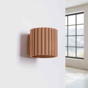 Kinkiet AURA mocca G9 ryflowany SOLLUX  LIGHTING