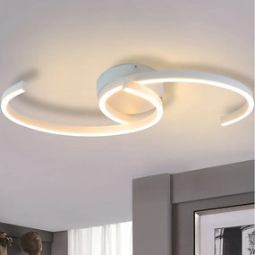 NETTLIFE lampa sufitowa LED lampa do salonu 60cm 3000K ciepła biała lampa designerska lampa kuchenna lampa dekoracyjna do sypialni korytarz balkon biuro