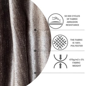Brązowe łóżko boxspring ze schowkiem 140x200 cm Araya – Maison de Rêve