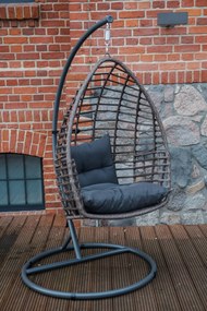 Designerski fotel wiszący na ogród Piatto