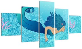 Obraz - Syrenka (125x70 cm)