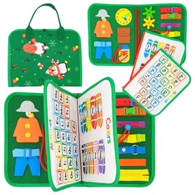 Woopie  edukacyjna książeczka walizka montessori -  edycja świąteczna