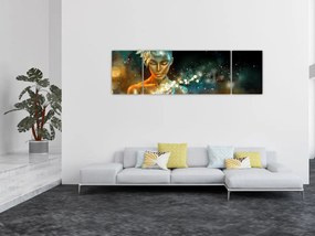 Obraz złotej wróżki (170x50 cm)