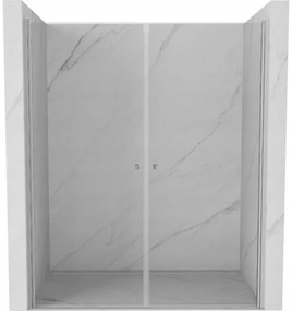 Mexen Pretoria Duo drzwi prysznicowe uchylne 140 cm, transparent, chrom - 852-140-000-02-00