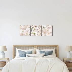 Obraz - Rozkwitaj z wdziękiem N⁰1 (z zegarem) (90x30 cm)