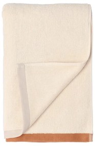 Brązowo-beżowy bawełniany ręcznik kąpielowy 70x140 cm Contrast – Södahl