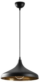 Czarna lampa wisząca z metalowym kloszem ø 36 cm Tattoo – Opviq lights