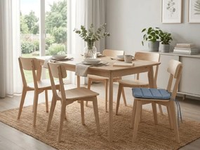 Poduszka na krzesło LINGE BLUE 37x37 cm, niebieska