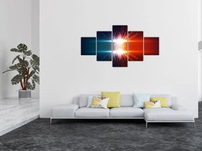 Abstrakcyjny obraz aktywnego ładunku (125x70 cm)