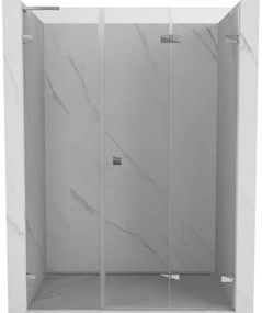 Mexen Lunar-F L drzwi prysznicowe składane prawe 135 cm, transparent, chrom - 836SL-135-050-01-00-P